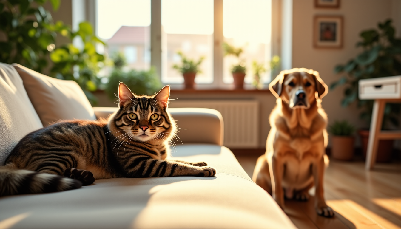 Les secrets de la cohabitation entre chats et chiens